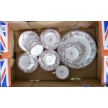 Minton Rose Floral decorated tea set: 18 items