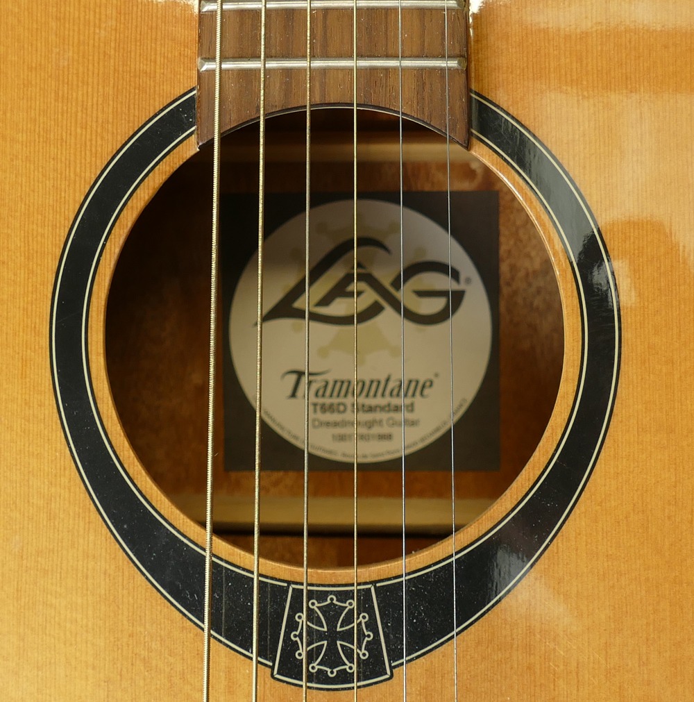 Lag Tramontane T66D Dreadnought Acoustic Guitar: - Image 5 of 5