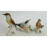 Karl Ens German porcelain birds(3):