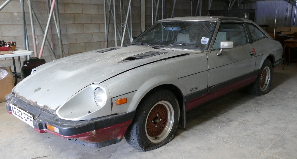 1983 Datsun 280 ZX Targa Topped Automatic Sports Car: Barn find condition in need of restoration.