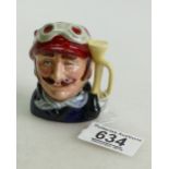 Royal Doulton miniature prototype character jug: Veteran Motorist D6641,