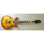 Hamer XT Series Sunburst Q/T Electric guitar: complete with soft case