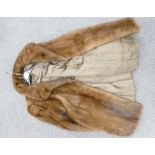 James Smith Mink Short Fur Jacket: approx size 10-12