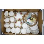 A mixed collection of items to include:: Royal Albert Old Country Rose part tea set,