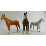 Beswick Horses to include: 818 shire Horse,