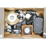 A mixed collection of items to include: Olympus OM-1 35mm camera, 28,50mm & 75-150mm lens,