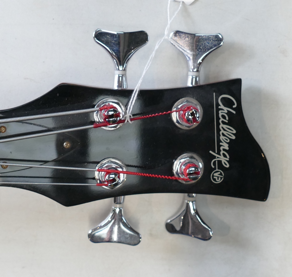 Challenge Branded Violin Type Bass Guitar: complete with soft case - Image 5 of 5