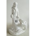 Coalport figure Valentina and the bear: Compton Woodhouse edition, height 26cm.