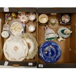 A mixed collection of items to include: Royal Albert Lady Hamilton cups & saucers,