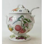 Portmeirion Pomona patterned large soup tureen: height 30cm