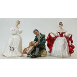 Royal Doulton Figures: The Master (seconds with damage noted to staff) ,