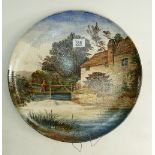 Wedgwood coloured large wall plaque by Evans: Late 19th century Wedgwood wall plaque.