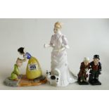 A collection of Royal Doulton figures to include: Dopey's First Kiss SW12, Lucy HN3858,