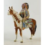 Beswick Indian on skewbald horse: model 1391 (one leg broke and present)