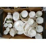 A mixed collection of items to include: Royal Standard Lyndale patterned part tea set,