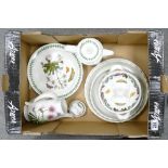 A mixed collection of items to include: Portmierion Botanical items including tureen, flan dishes,