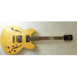 Tokai Semi Acoustic ES type Blonde Guitar: made in China,