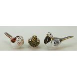 Royal Crown Derby paperweights long Tail Tit,