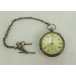 Graves of Sheffield gents silver pocket watch,
