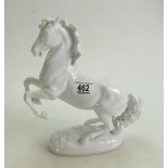 Augarten Wien Porcelain Figure of Rearing Horse: height 26cm