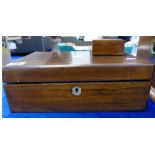 2 Edwardian rosewood Inlaid boxes(2)