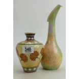 Kevin Francis Bizarre patterned vase: together with Beswick abstract design jug,