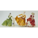 Royal Doulton Lady Figures: Top O The Hill HN1843,