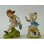 Two Royal Worcester figurines of a child: x2
