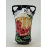 Moorcroft Forever England Twin Handled Vase: Designed by Vicky Lovatt. Height 17.