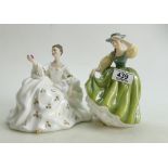 Royal Doulton Lady Figures: Buttercup HN2309 and My Love HN2399(2)