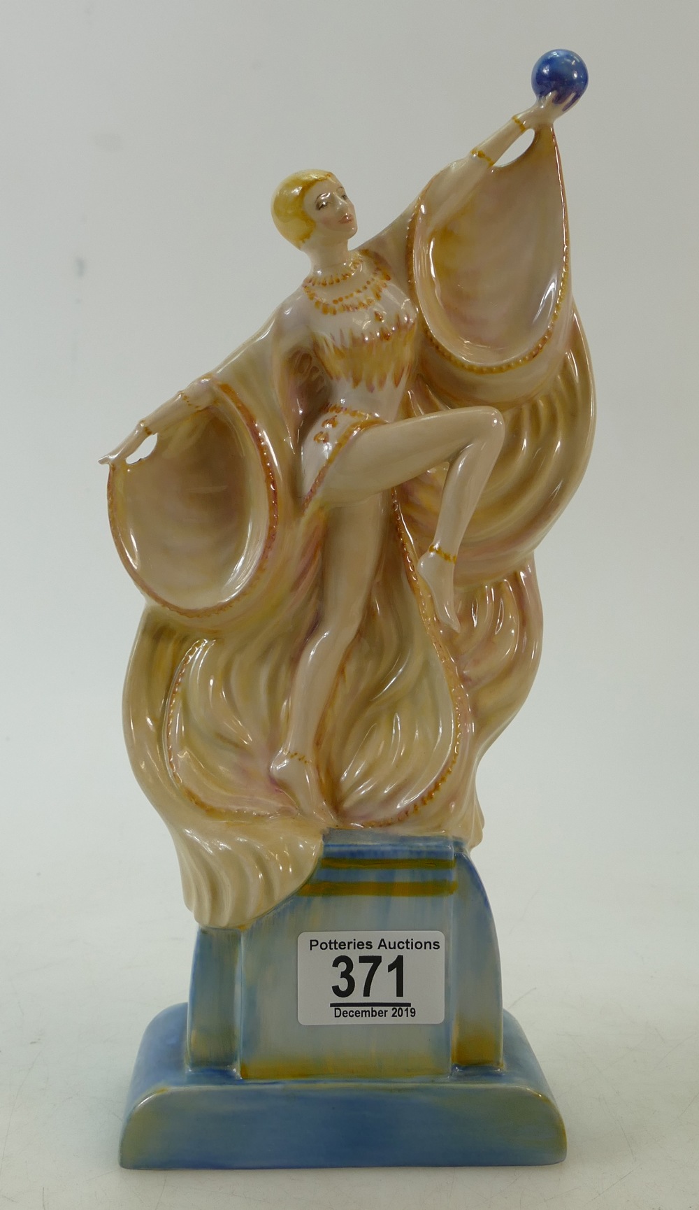 Kevin Francis / Peggy Davies Art Deco figurine: Original artist colourway by John Michael