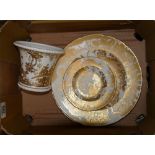 Royal Crown Derby Gold Aves patterned items to include: 23cm plates x 2,