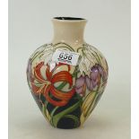 Moorcroft March Morning Vase: Limited edition 16/40 and signed by designer Kerry Goodwin. Height 17.