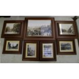 A set of 7 nicely framed photographic prints: depicting local street/industrial scenes (7).