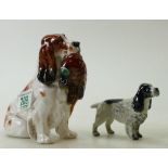 Royal Doulton large Spaniel & Pheasant HN1028: together with Beswick similar item(2)