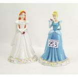 Royal Doulton Disney Princesses: Cinderella DP1 and Ariel DP4 (2)