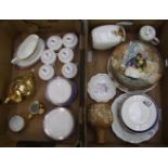 A mixed collection of ceramic items to include Royal Worcester gold lustre tea service: Paragon