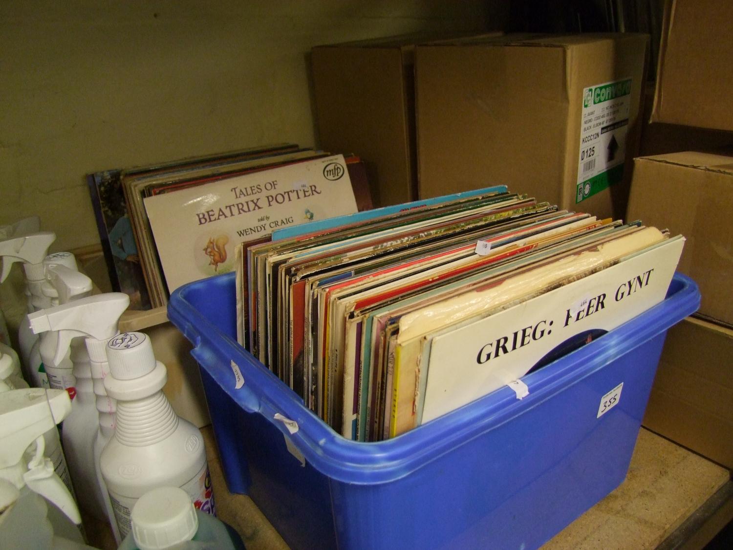 A large quantity of easy listening records: ( 2 boxes)