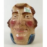 Sarreguemines French Majolica Character Jug: 3257