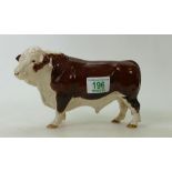 Beswick polled Hereford Bull: Beswick model 2549A.