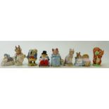 A collection of beswick Beatrix Potter figures to include: Aunt Petitoes, Jemima Puddle Duck,