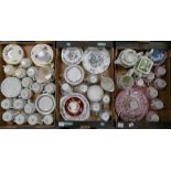A mixed collection of items to include: wedgwood Enoch Red & White part tea set, Dudsons cups and