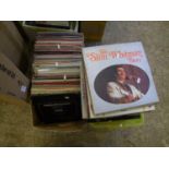 A large quantity of easy listening records: ( 2 boxes)