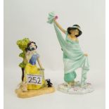 Royal Doulton figures: Snow White 'Fairest of them All' SW22 and Disney Princess Jasmine DP6 (2).