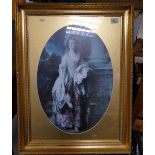 A print of The Hon Mrs Graham by Thomas Gainsborough: in gilt frame