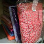 A quantity of Indian dress fabric.