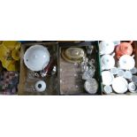 A mixed collection of items to include: quality glass ware, P&K branded novelty teapots, silver