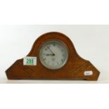 Smiths car clock set in case: Smiths car clock from the Cricklewood factory, set in Ap30's wooded