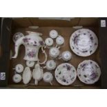 Hammersely coffee and tea ware: in the Victorian Violets desgn. 31 pieces