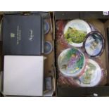 A large collection of decorative wall plates: to include Royal Doulton, Wedgwood etc . some